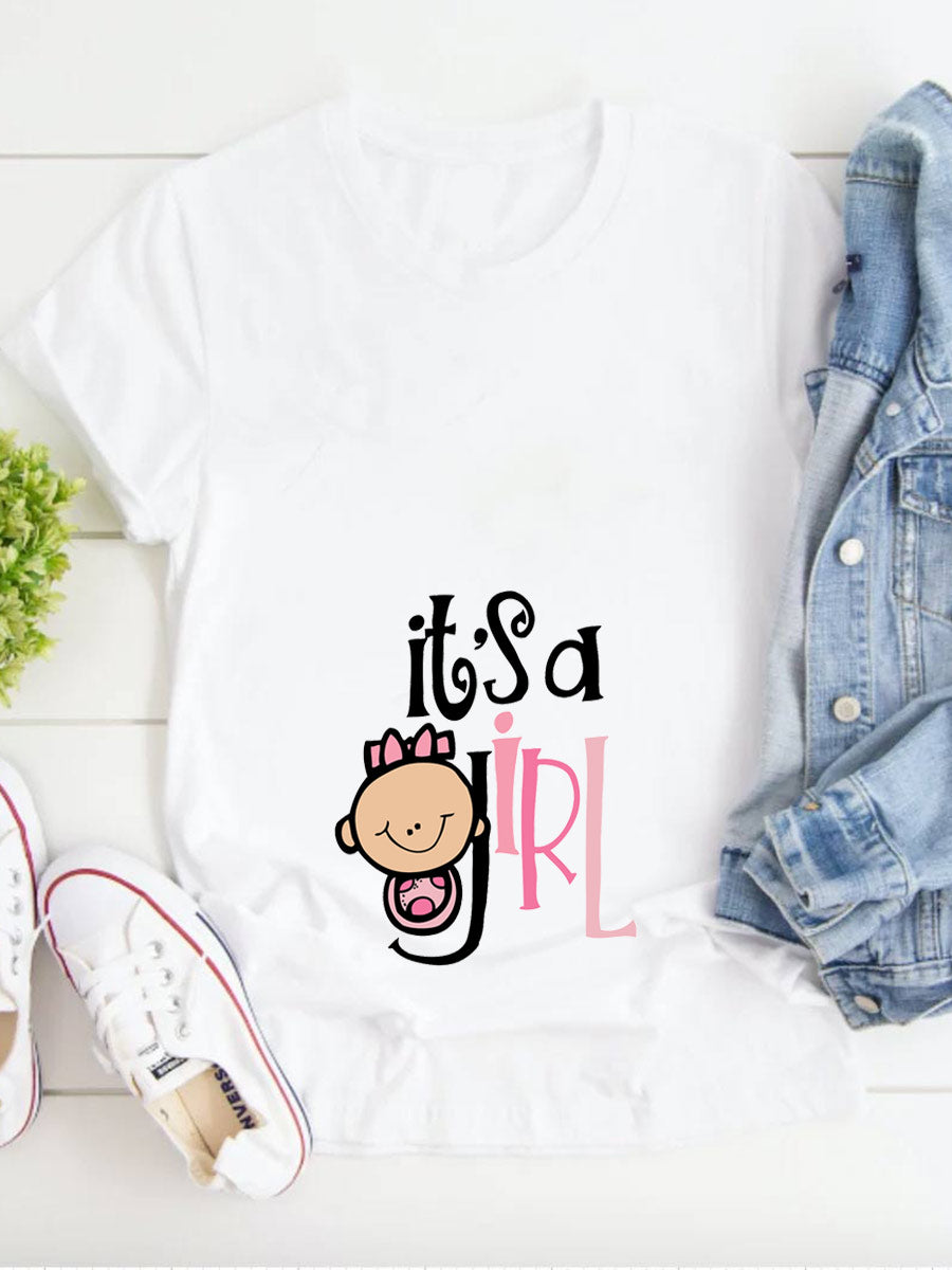 It's a Girl Maternity Shirt