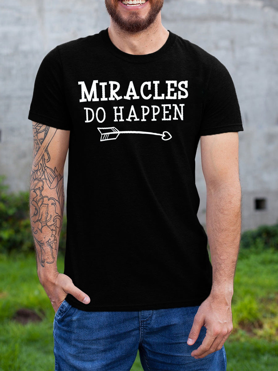 Miracles Do Happen Couple Maternity Shirt