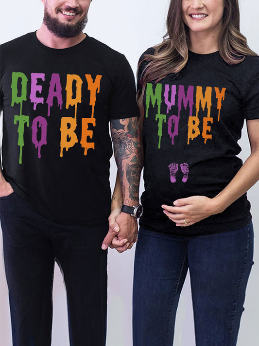 Deady & Mommy To Be Couple Shirt