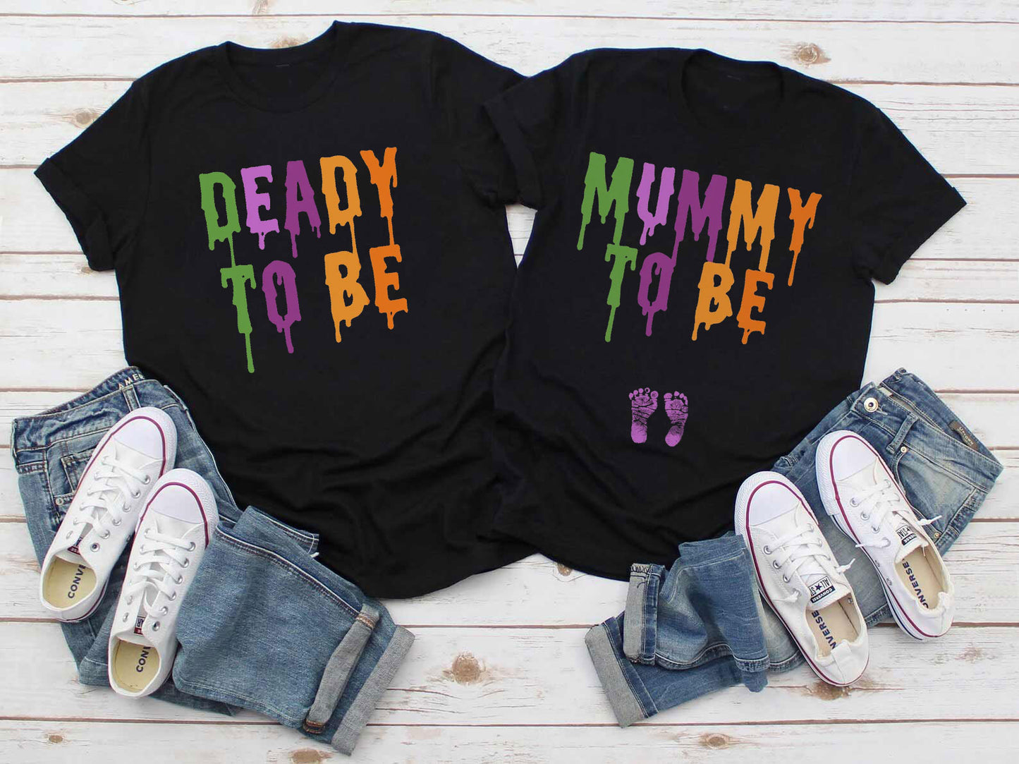 Deady & Mommy To Be Couple Shirt