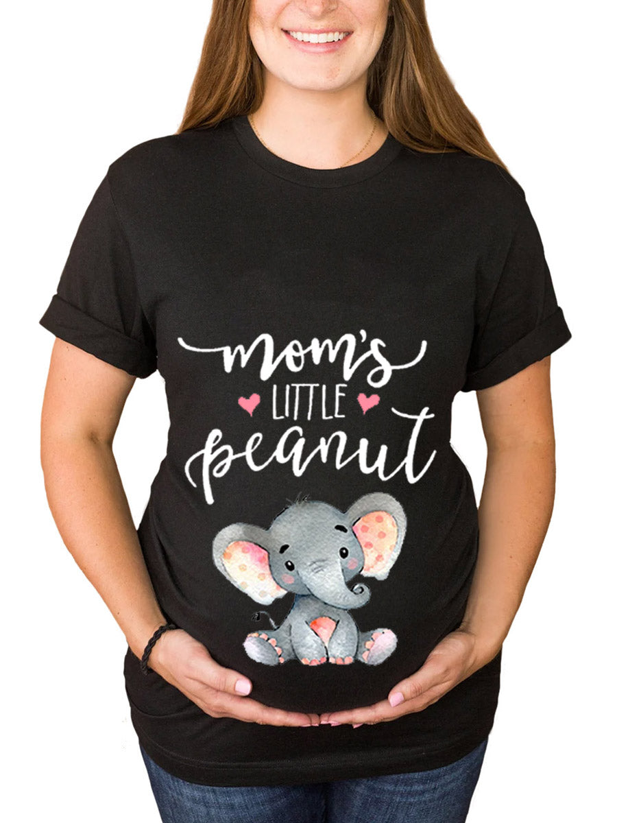 Mom's Little Peanut Maternity Shirt