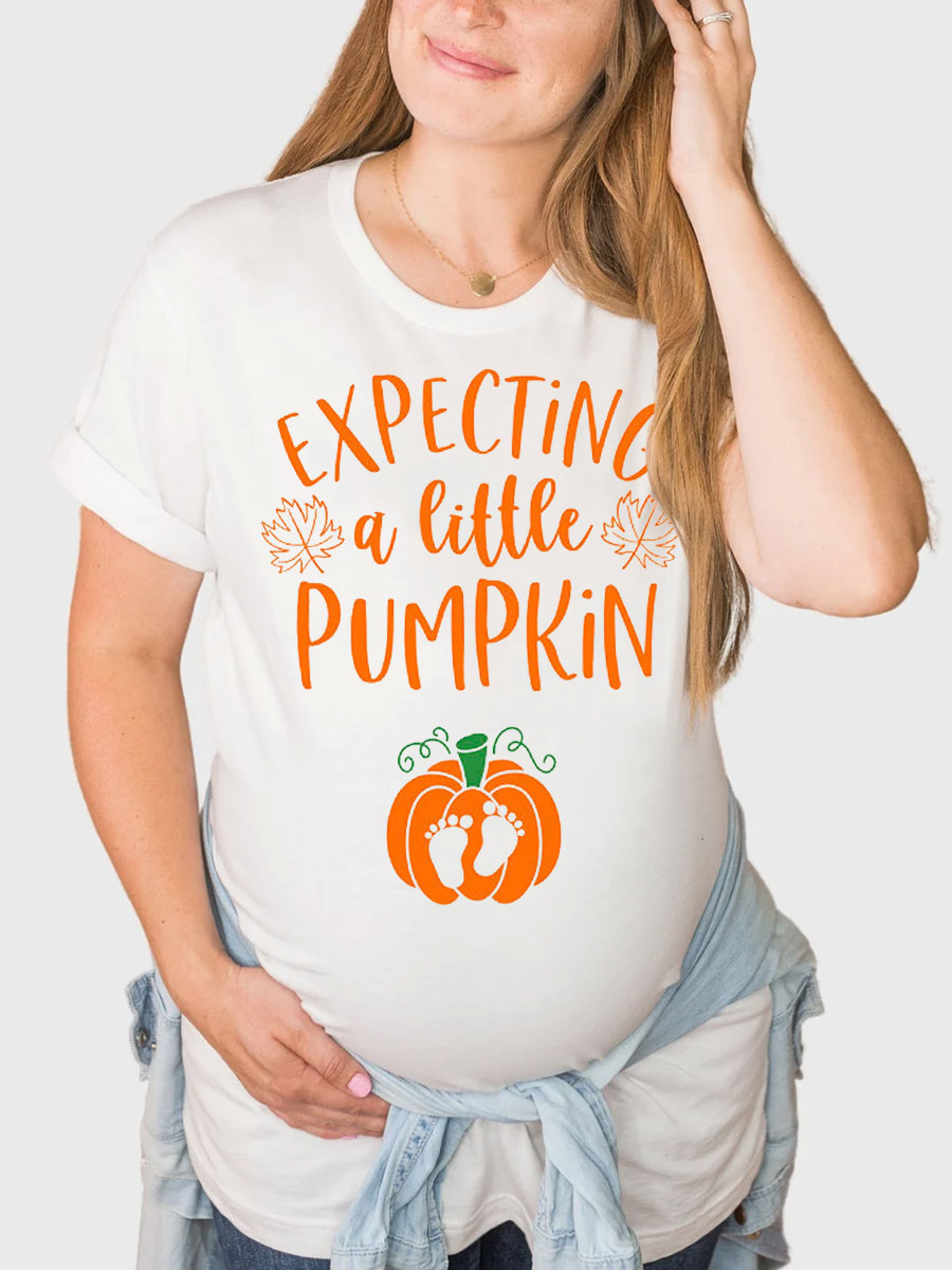 Expecting A Little Pumpkin Maternity Sweatshirt