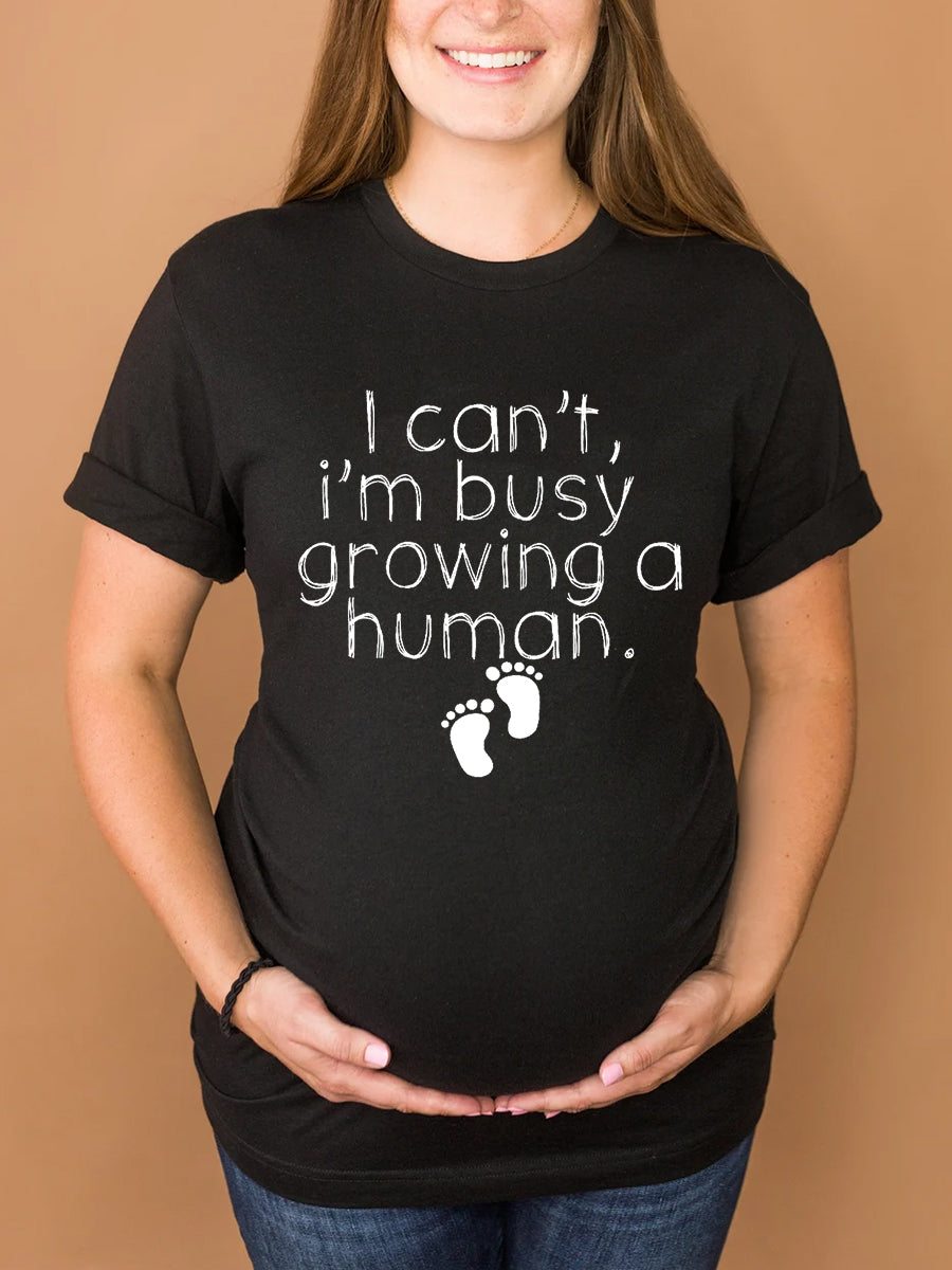 I'm Busy Growing A Human Maternity Sweatshirt