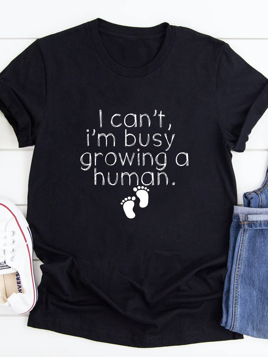 I'm Busy Growing A Human Maternity Sweatshirt