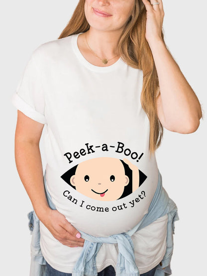 Can I Come Out Yet Maternity Shirt