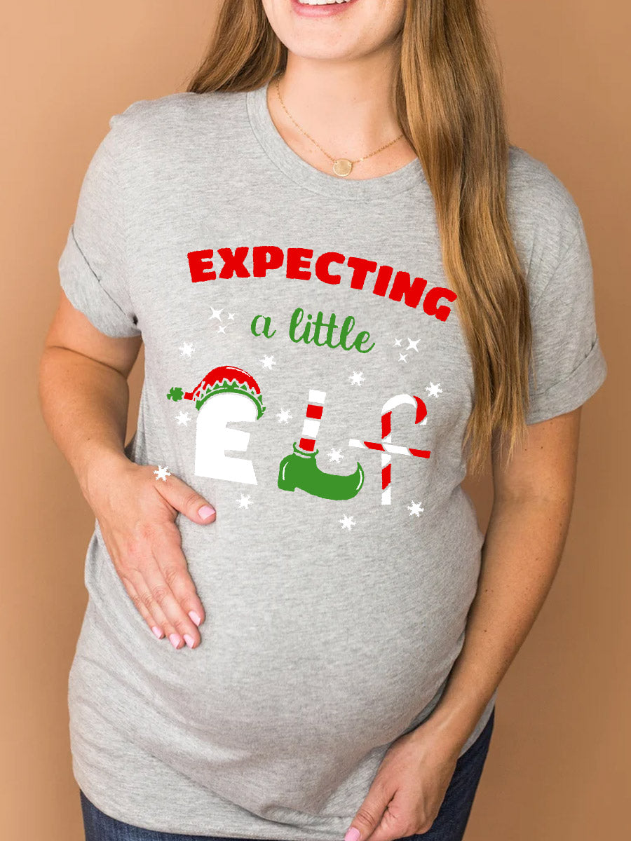 Expecting A Little Elf Maternity Shirt