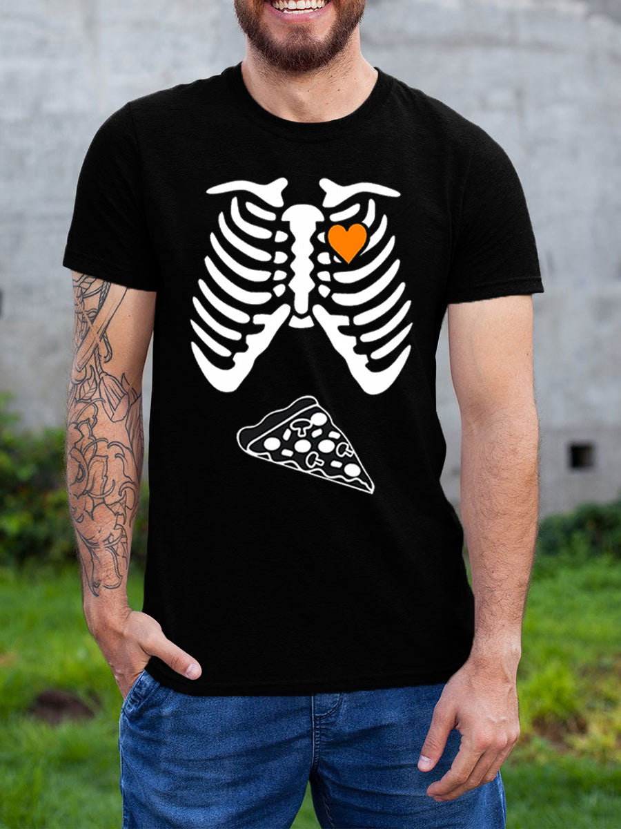 Skeleton Big Bro Sis Parents Maternity Shirt