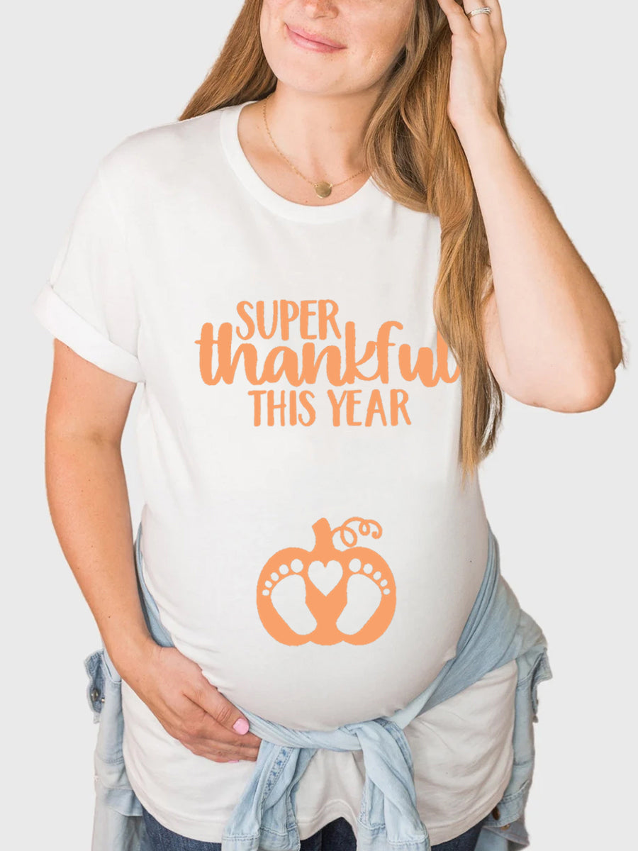 Super Thankful This Year Maternity Shirt