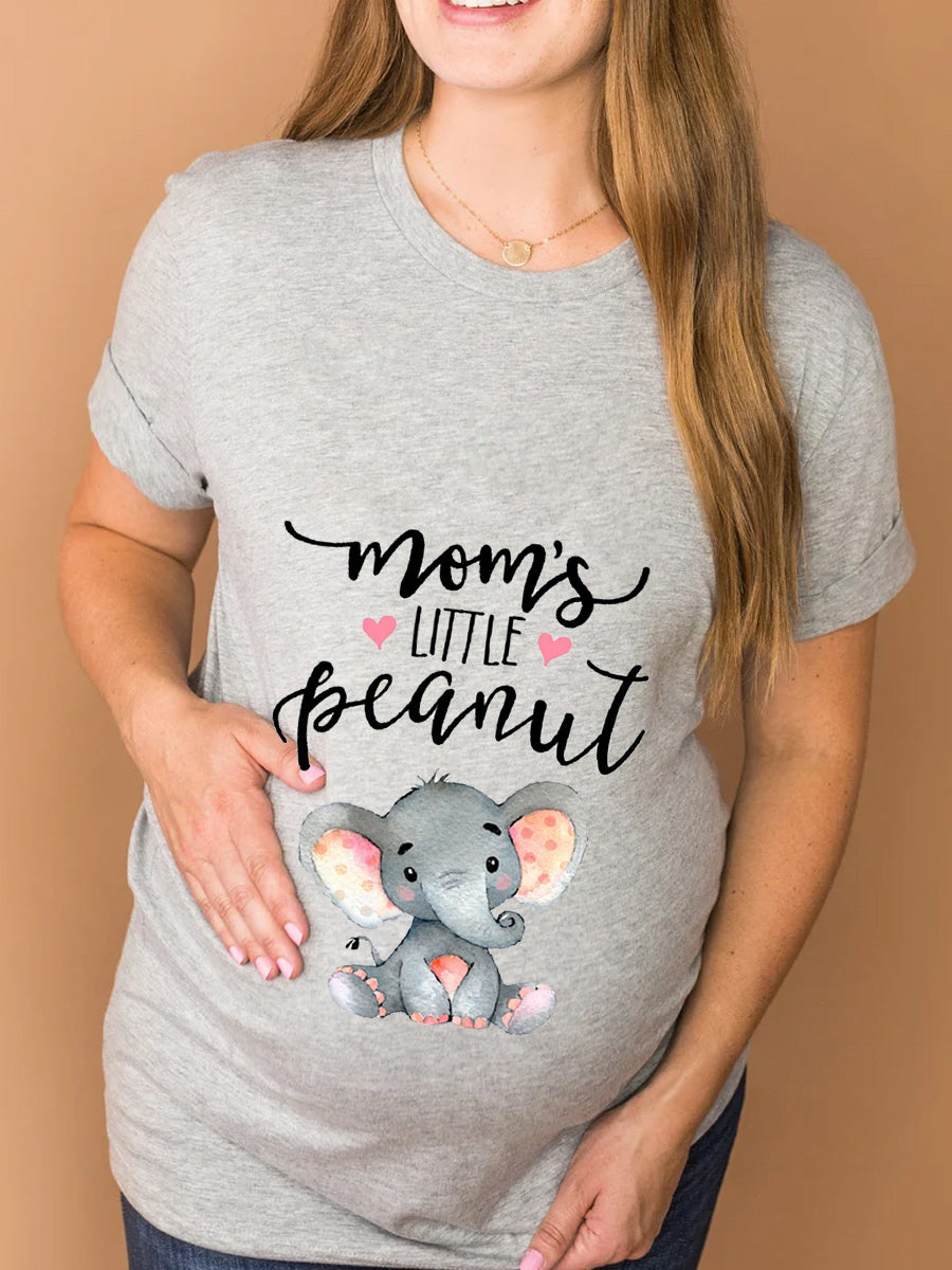 Mom's Little Peanut Maternity Shirt