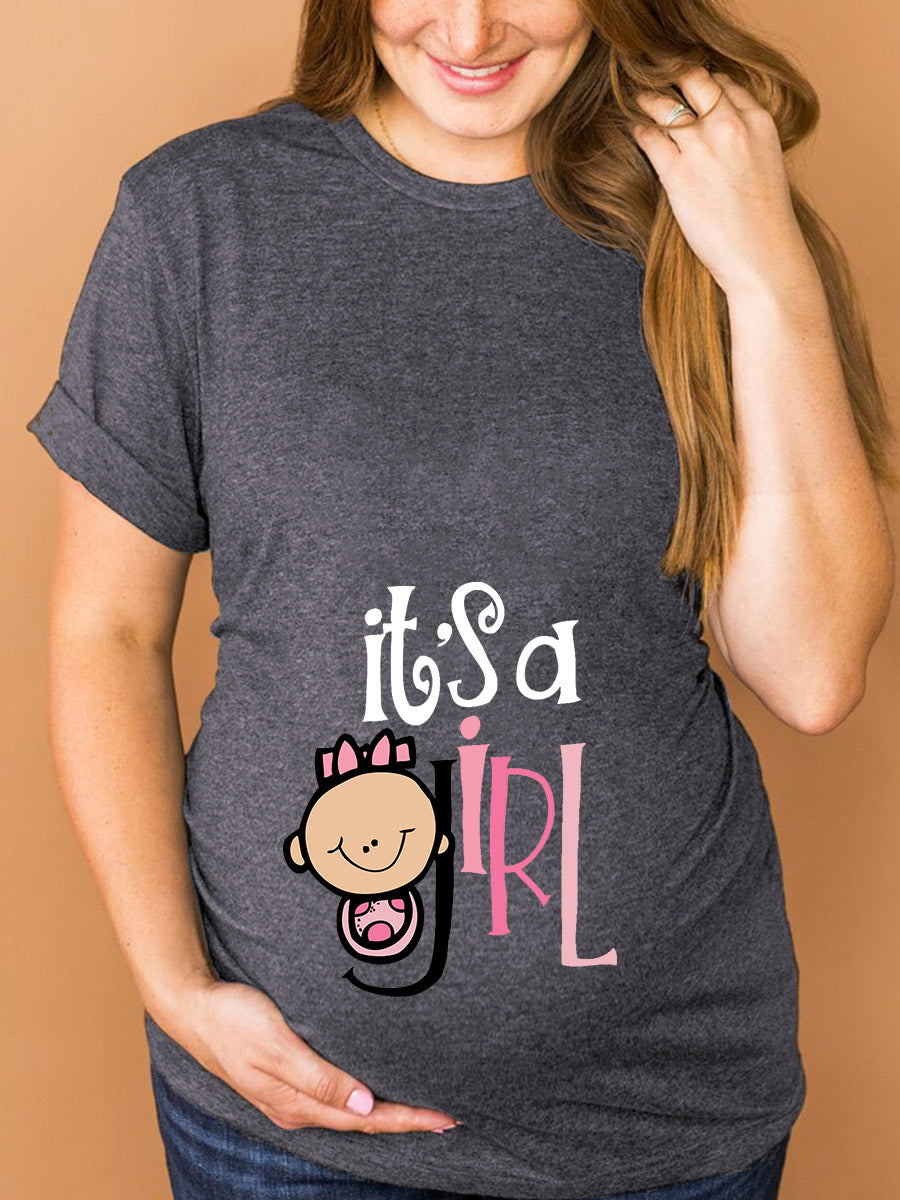 It's a Girl Maternity Shirt