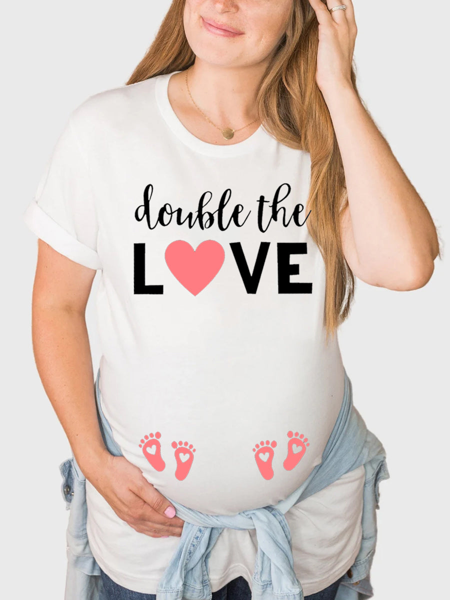 Double The Love Twins Maternity Shirt