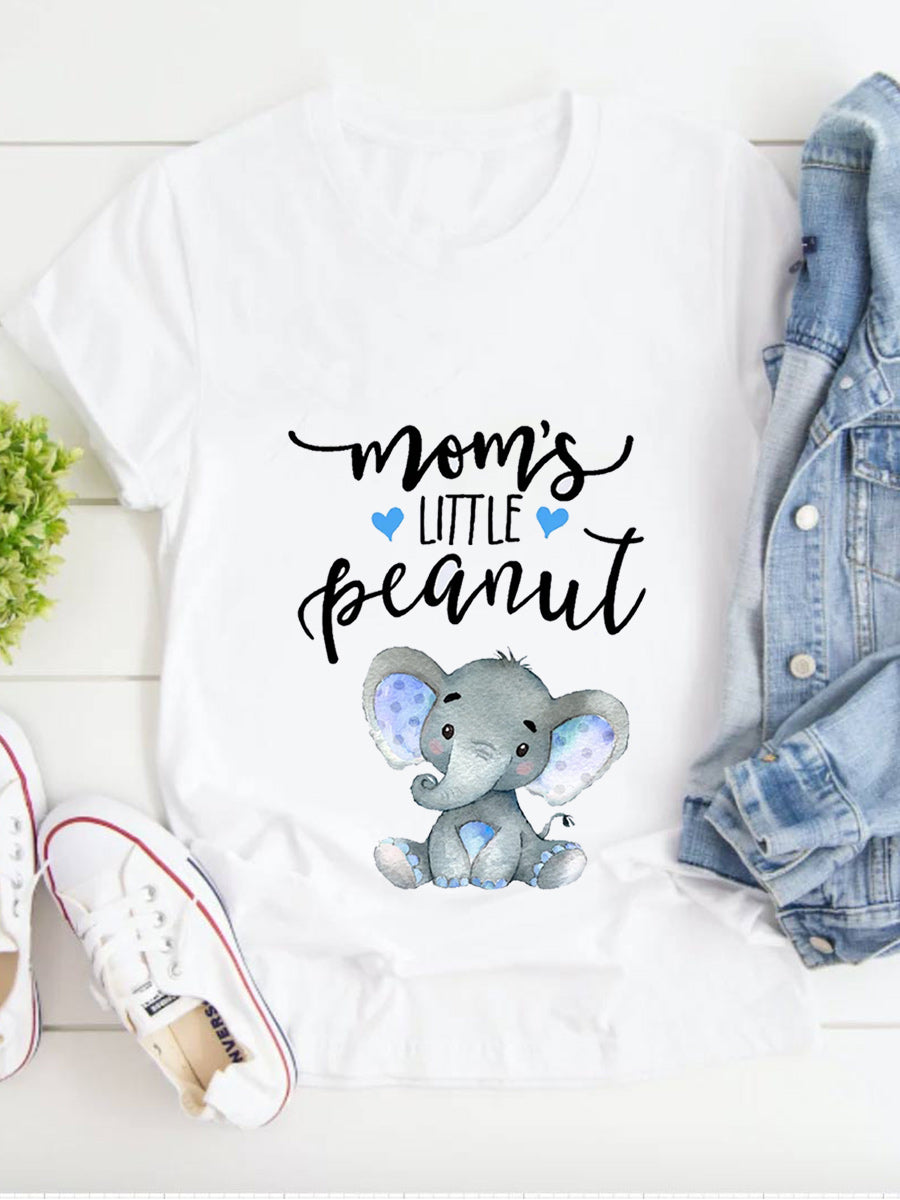 Mom's Little Peanut Maternity Shirt