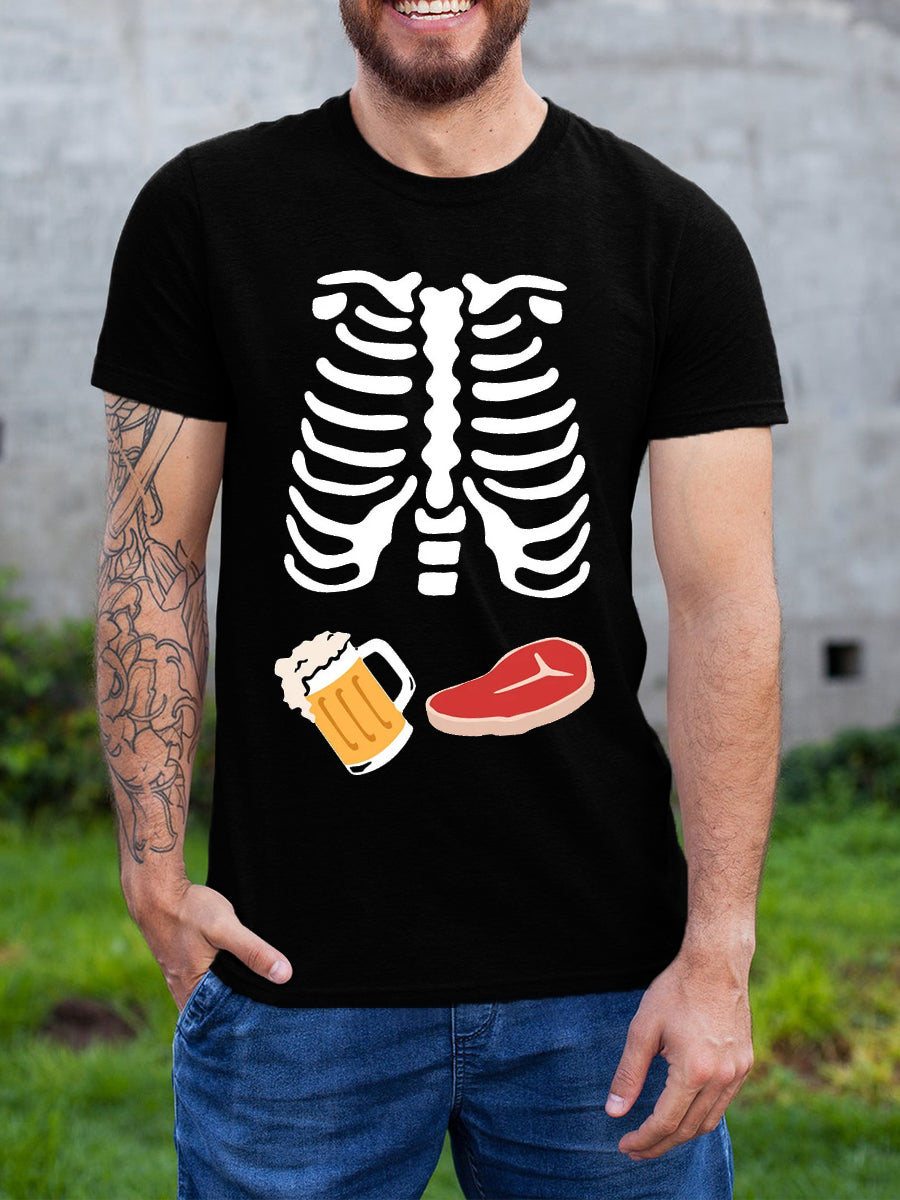 Skeleton Baby Couple Maternity Shirt