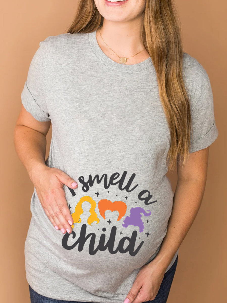 I Smell A Child Maternity Sweatshirt