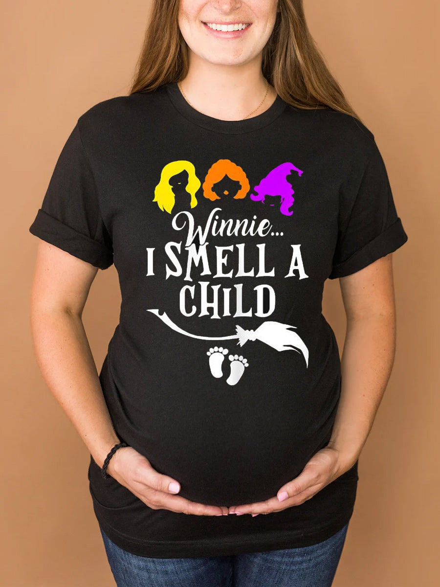 Winnie I Smell A Child Funny Maternity Sweatshirt