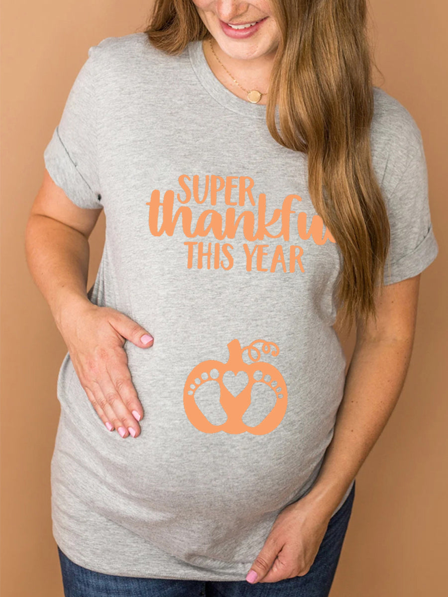 Super Thankful This Year Maternity Shirt