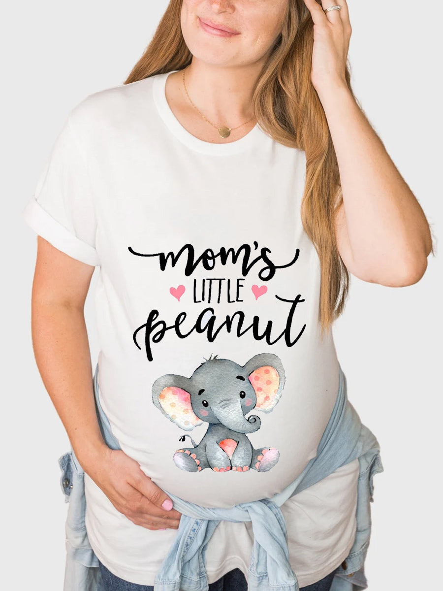 Mom's Little Peanut Maternity Shirt