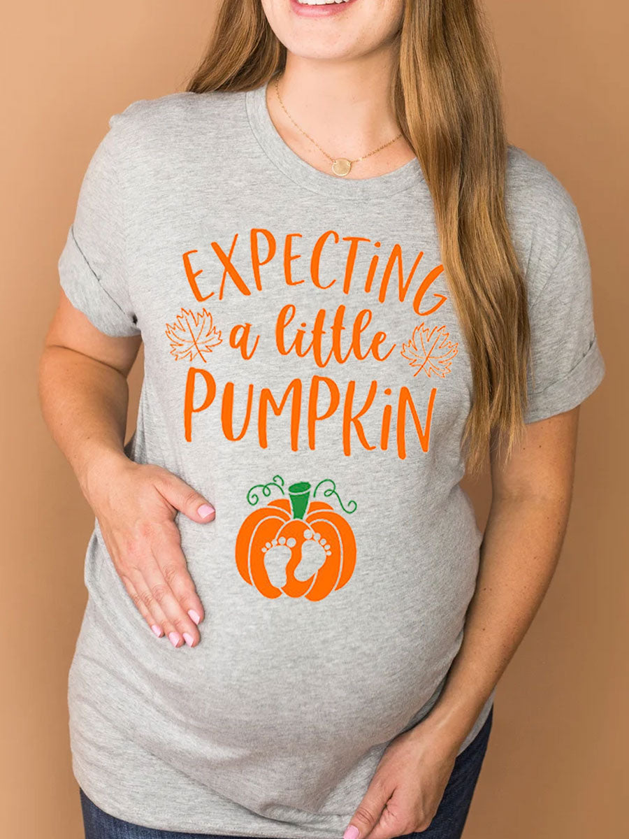 Expecting A Little Pumpkin Maternity Shirt