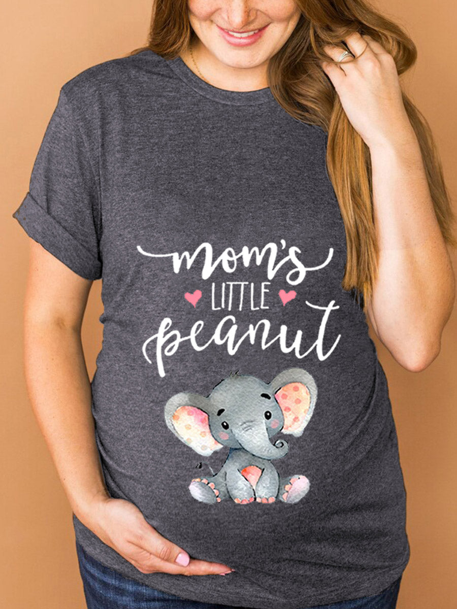 Mom's Little Peanut Maternity Shirt