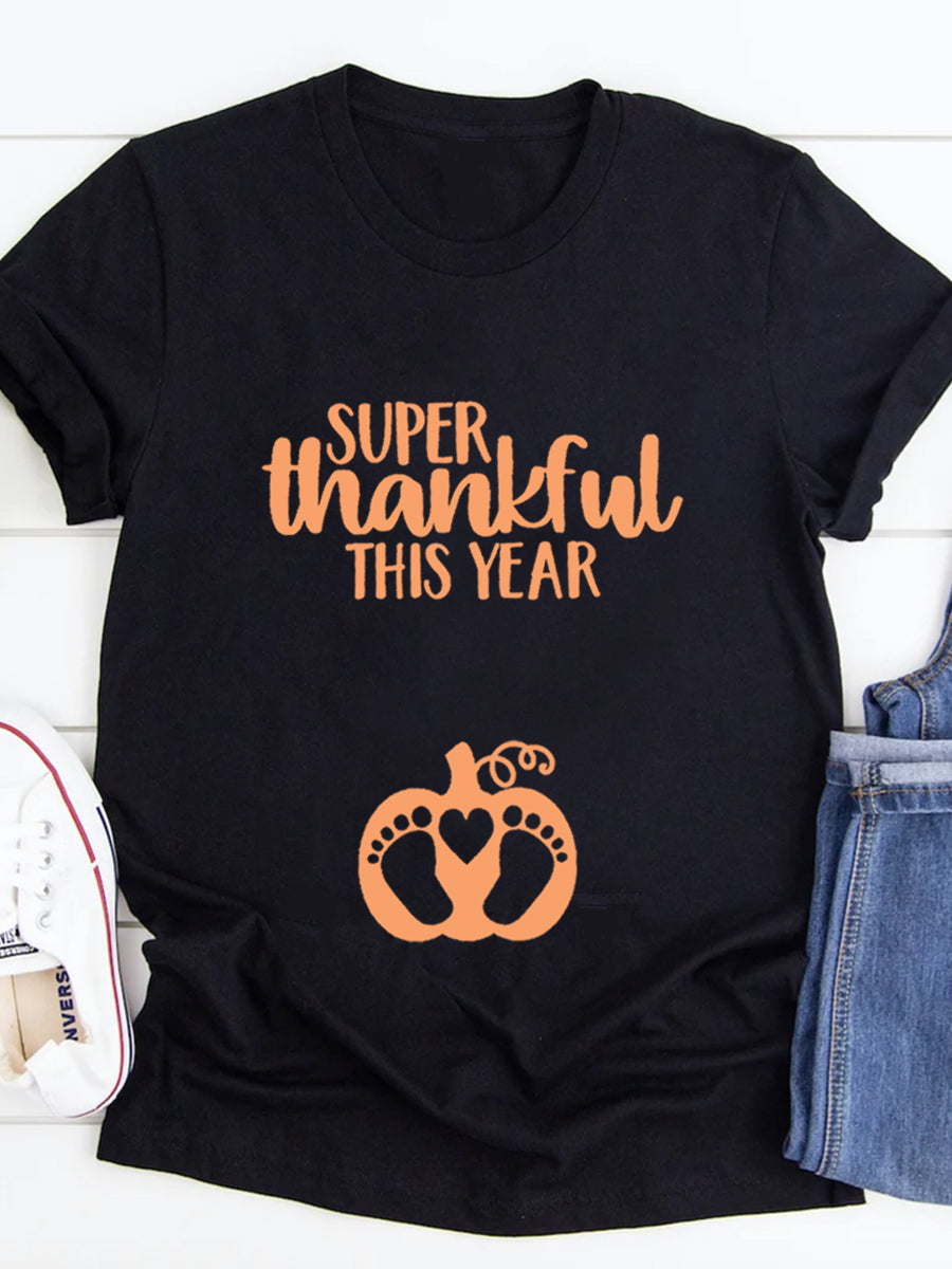 Super Thankful This Year Maternity Shirt