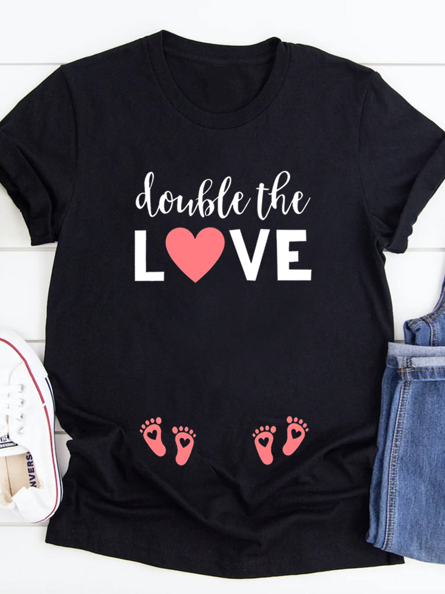 Double The Love Twins Maternity Shirt