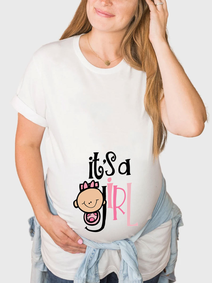 It's a Girl Maternity Shirt