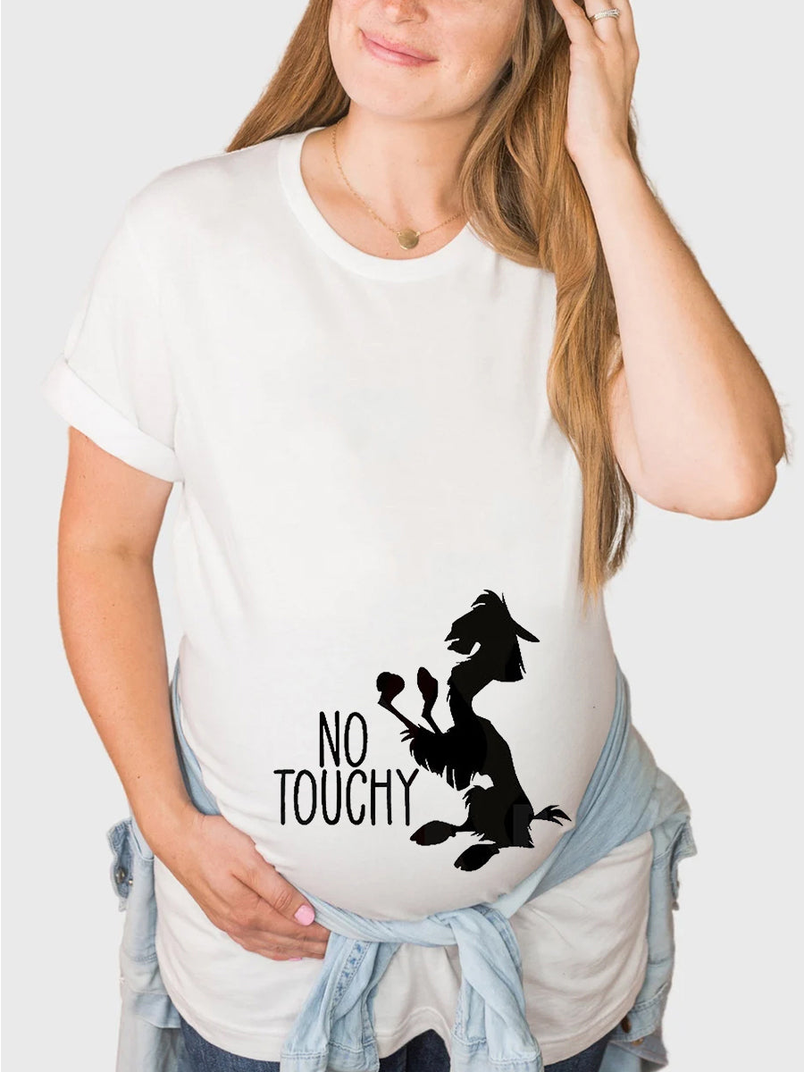 No Touchy Announcement Maternity Shirt