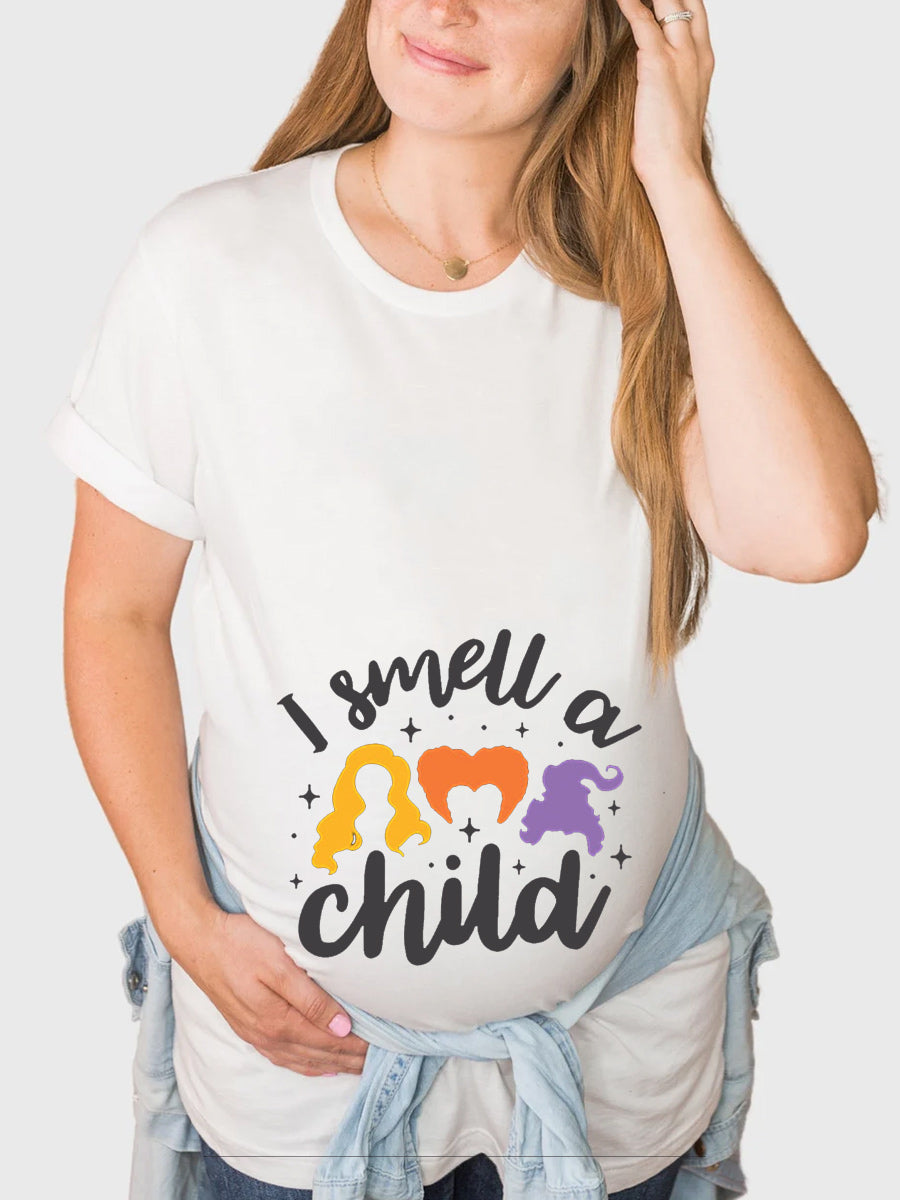 I Smell A Child Maternity Sweatshirt