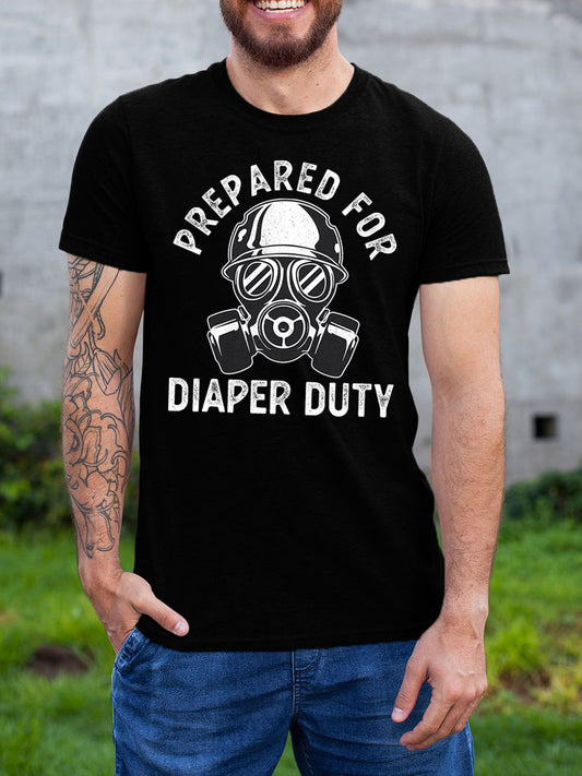 Prepared For Diaper Duty Daddy Shirt