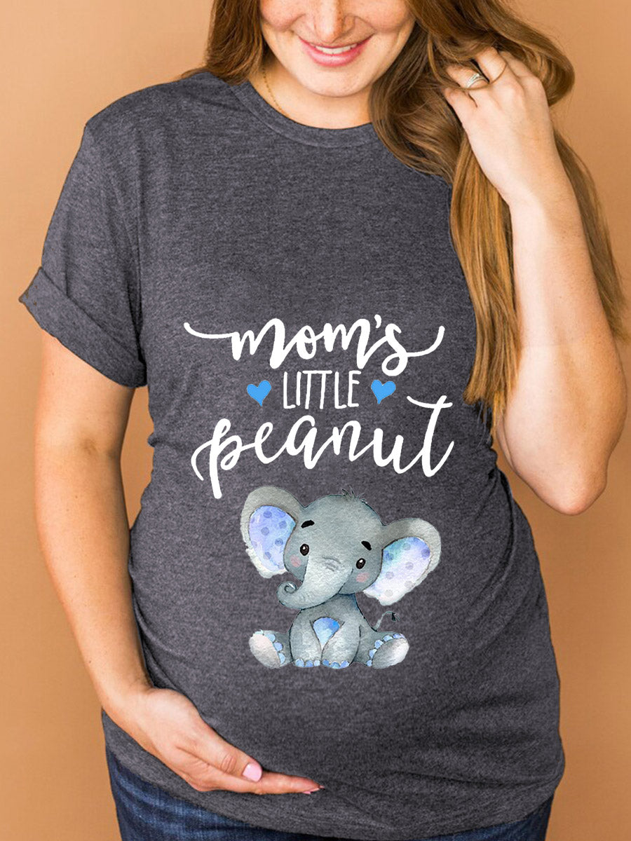 Mom's Little Peanut Maternity Shirt